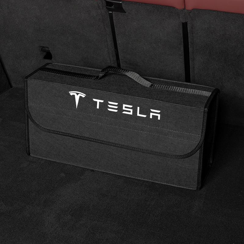 Car Trunk Organizer Bag Folding Tidying Box Storage Bins For Tesla Model 3 Model S Model X Model Y Cybertruck Roadster SpaceX