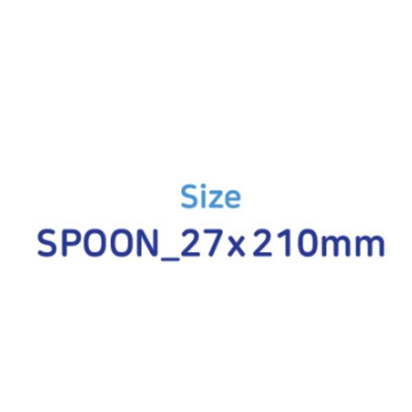 French Blanc ceramic color long spoons (2 types, 1 set), Cream, Mocha, Korean popular tableware