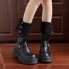 Brown Boots Summer Tall Retro Knight Boots 2025 New Sole Boots Women Thick Legs Beauty Two Wear Thick Rad