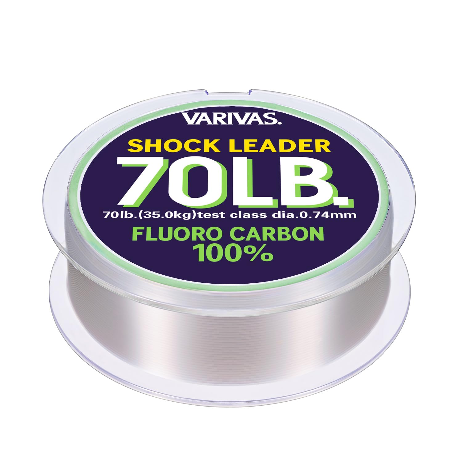 Morris Varivas Shock 70lb Natural Leader, 30m, 20-gauge, Fluorocarbon,