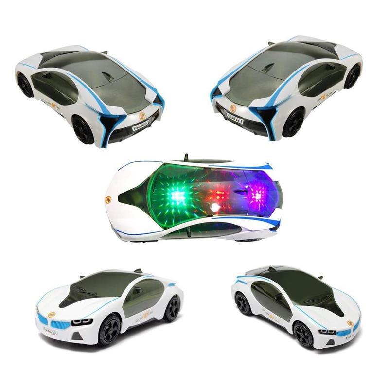 Premium Quality 3d Led Flashing Light Car Toy Featuring Music Sounds For Kids