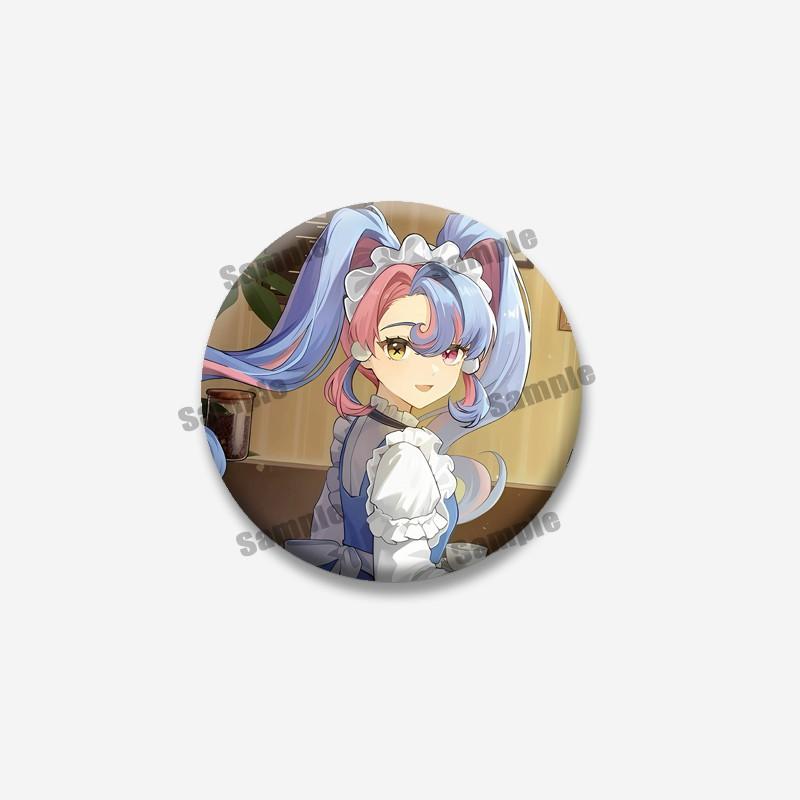 Anime Game Wuthering Waves Hiyuki Carlotta Enamel Pin Cartoon Figure Round Brooches Funny Lapel Badge Jewelry Gifts for Friends