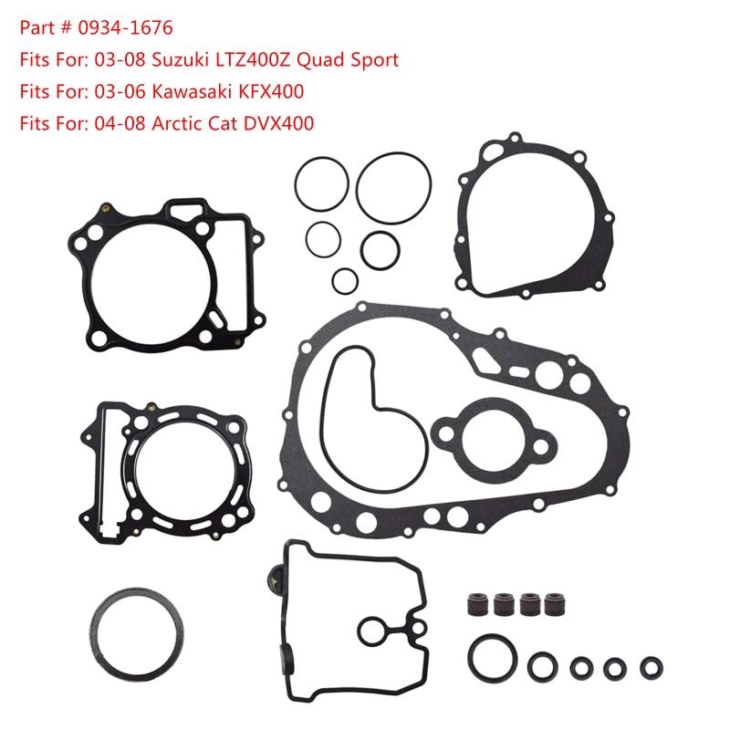 Compact Complete Engine Gasket Kit Fit for Gasket Kit Top & Bottom End Engine Set Automotive Spare Parts Durable