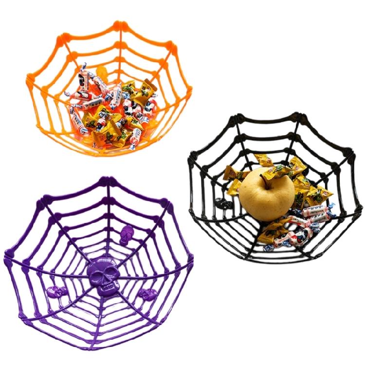 4 Pieces Candy Bucket Hollow Snacks Basket Plastic Storage Basket Cool for Candy