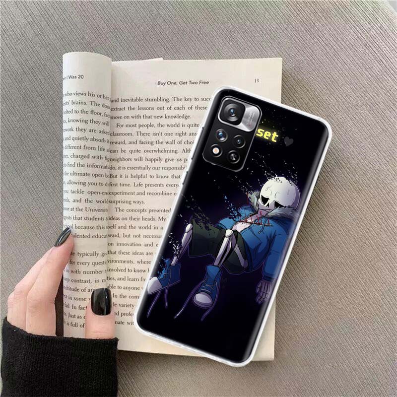 Undertale Sans Doggo Phone Case For Xiaomi Poco X4 F4 GT X3 NFC X5 X6 X7 Pro 5G M5 M5S M3 F5 Mi F6 F3 F2 F1 Cover Coque Fundas T