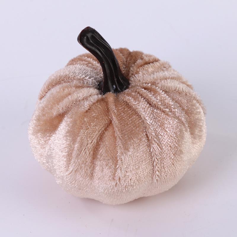 Thanksgiving Velvet Pumpkin Decoration - Table Ornament & Photography Prop