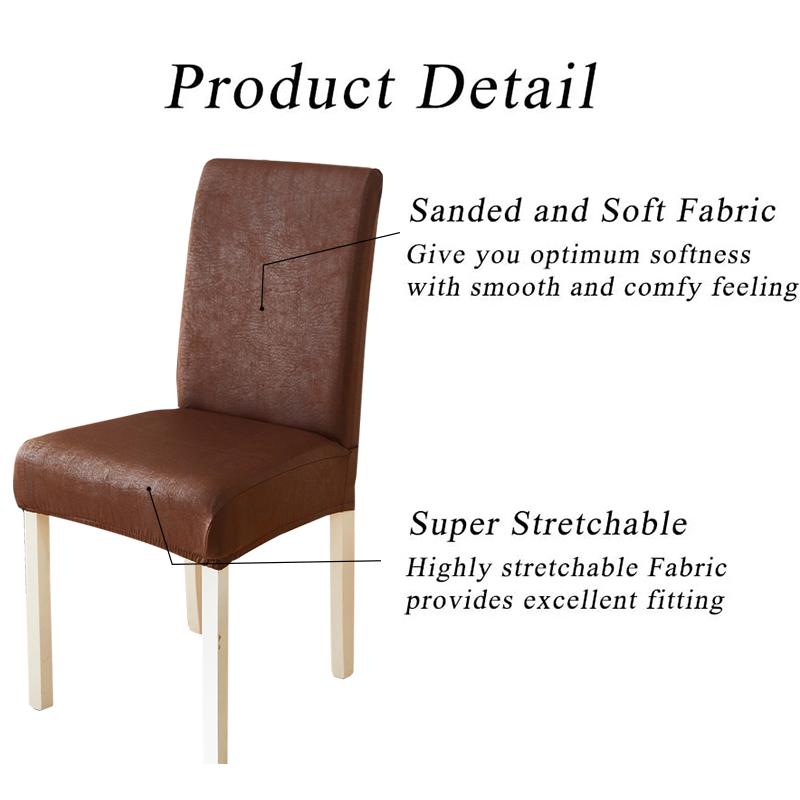 Waterproof Dining Chair Covers Stretch Dining Room Chair Covers Removable Washable Chair Slipcovers for Home, Hotel, Banquet 1pc