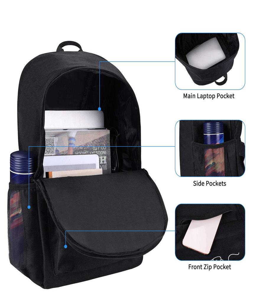 Kriture Luminous Backpack, Multifunctional, Waterproof, Large Capacity, Lightweight, for Men and Women, Suitable for Boys, Girls, Elementary, Middle,