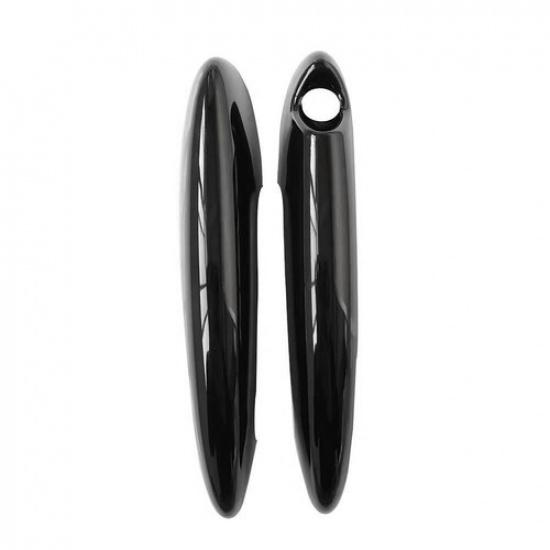 2Pcs Black Door Handle Cover Sticker For MINI Cooper R50 R52 R53 R55 R56 2001-13