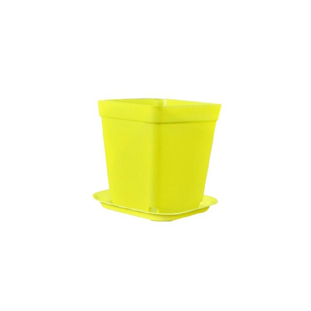Candy Color Mini Basin Square Flower Pot Succulent Plant Trays DIY Transplant Flowerpot Planters Grow Pot Home Office Decor
