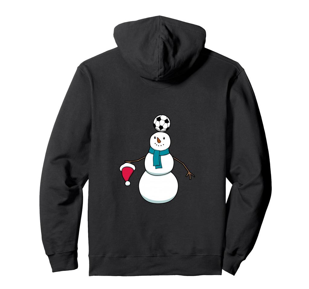 Funny Snowman Soccer Player Hoodie