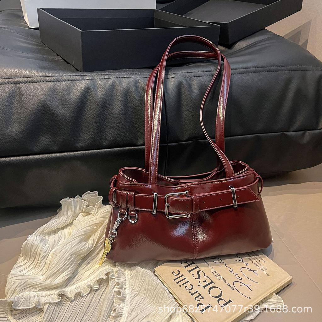 Korean Niche Design Key Bag, High-end Sense Retro Versatile Armpit Bag 2025 Autumn and Winter New Simple Bag Women