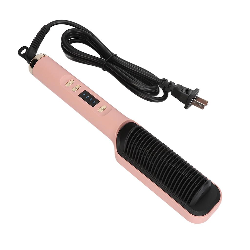 35W Negative Ion Hair Straightener Comb Dual Use Professional Heat Hair Straightening Brush