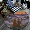 Scooby‑Doo Round Area Rug,Carpet Rug for Living Room Bedroom Sofa Playroom Decor,Non-slip Floor Mat