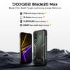 Doogee Blade 20 Max Android 15 Odolný smartphone, 36 GB + 1 TB ROM/TF 2 TB, 11800 mAh/33 W, 6,6 palce 120 Hz + 64 MP, 3 sloty na karty/4G SIM/NFC/GPS/ID obličeje
