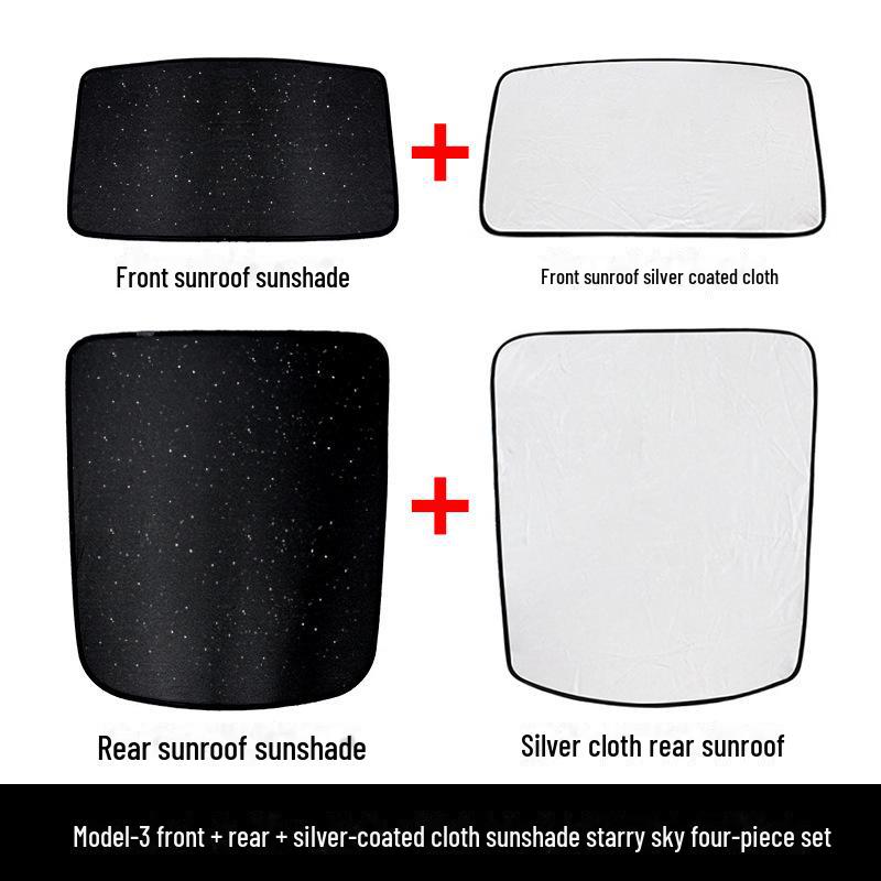 Tesla Model 3/Y Roof Sunshade & Blackout Curtain