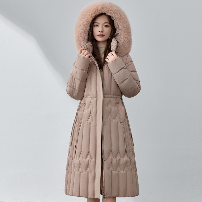 Sleeves Detachable Fashion Woman Winter Long Coats Hooded Faux Fur Collar Thick Warm Parkas Women's Jackets