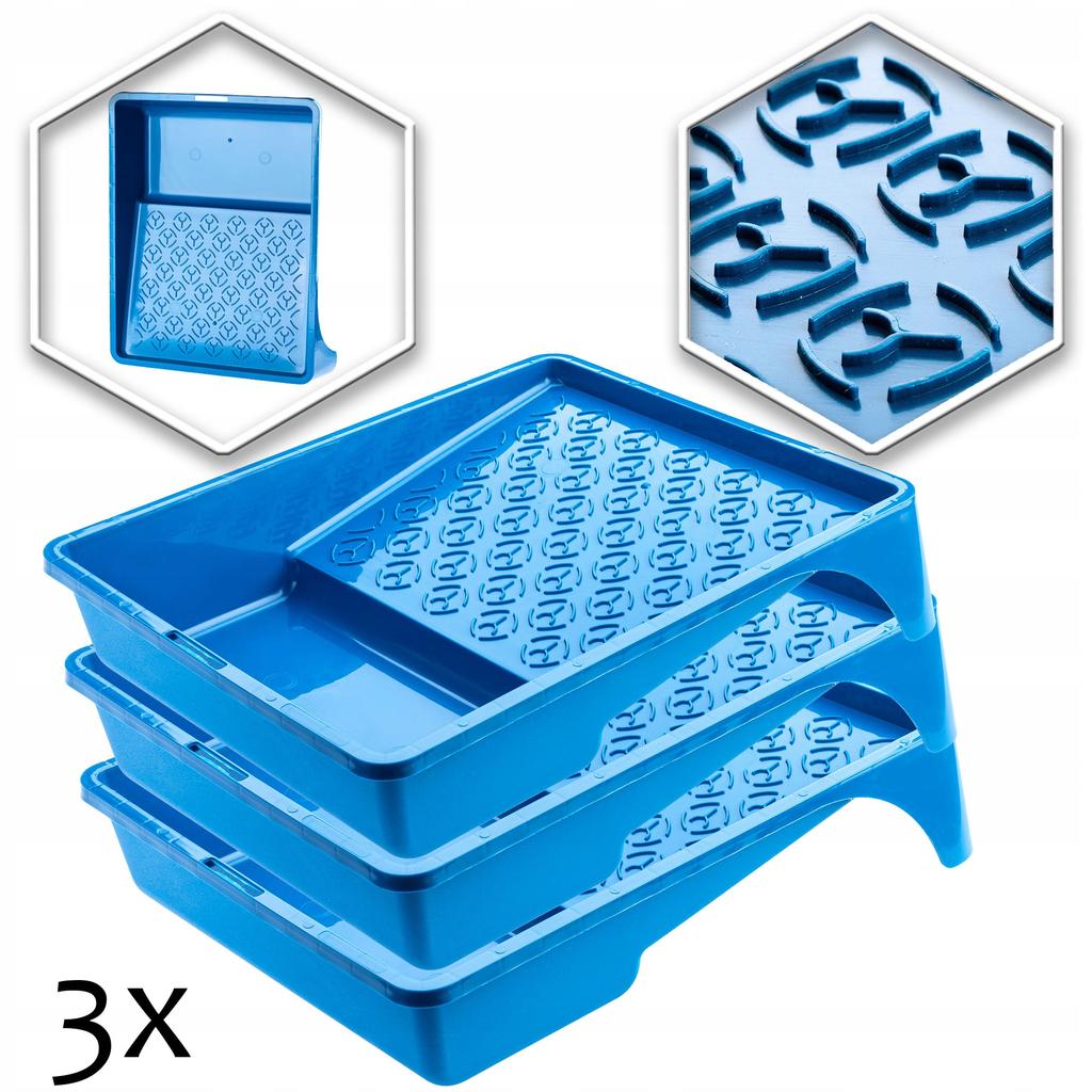 KADAX Paint Tray Large For Paint Roller Set X 3pcs