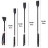 30-60CM Black PU Leather Spanking Paddle Long Whip Flirting Slave BDSM Flogger Sex Toys For Woman G Spot Sex Shop