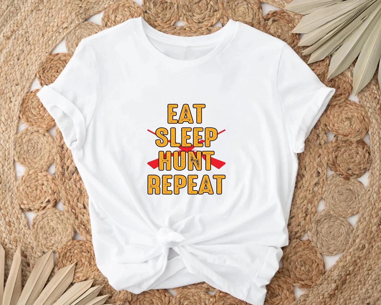 EAT SLEEP HUNT REPEAT Unisex Tee S