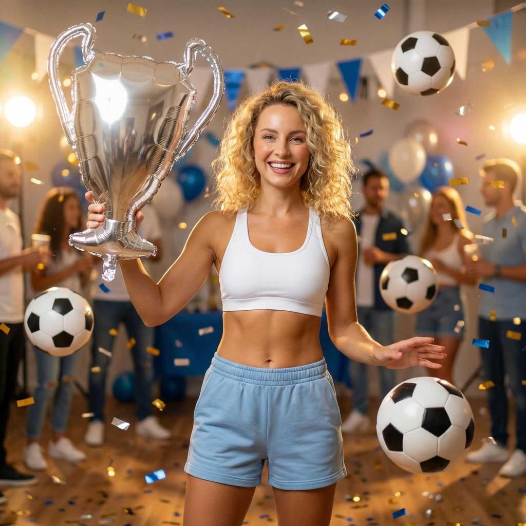 50st Aluminiumfolieballonger, Fotbollspartsdekorationer, Födelsedagsballonger