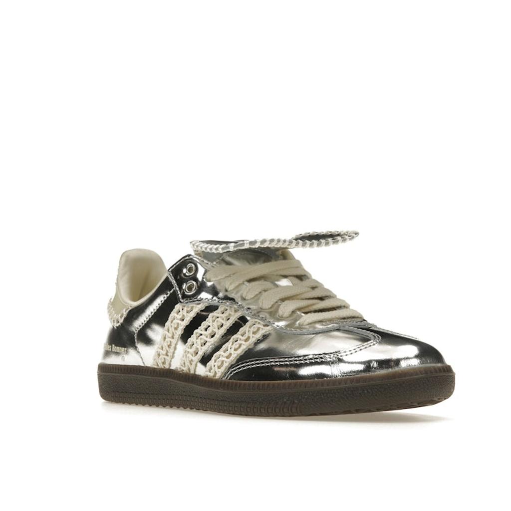 Wales Bonner X Adidas Samba Silver Metallic Unisex Sneakers Cream-White Grey-One IG8181