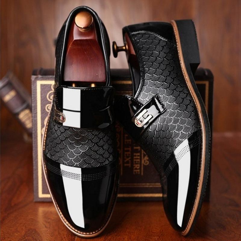 Summer new soft leather Doudou shoes business men's casual leather shoes men's shoes Douyin popular men's derby shoes