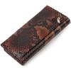 Snake Embossed Patent Leather Women's Wallet CANPELLINI 21711 Brown