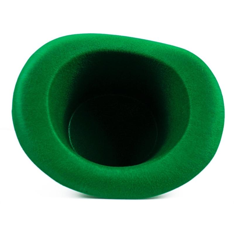 Irish Saint Patricks Day Shamrock Hat Funny National Day Hat Personality Carnivals Party Christmas Adult Flat Top Hat