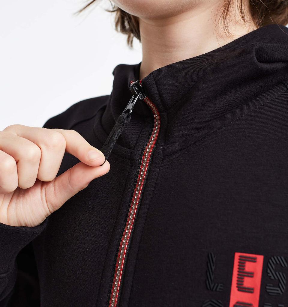 Children's Zippered Hooded Sweatshirt 24N-3121