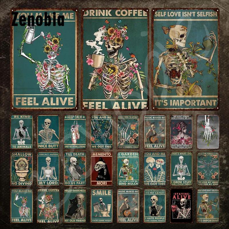 Metallschild mit Totenkopf und Text „Your Butt Servietten My Lord“, Vintage-Blechschild, Blumenskelett, lustiges Metallschild, Badezimmerdekor