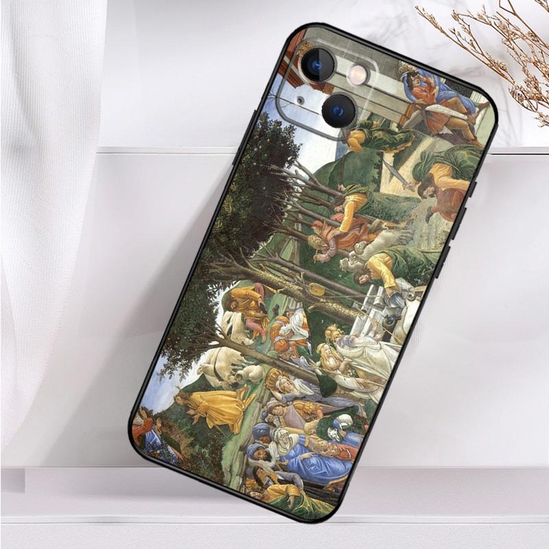 Renaissance Art Paint Shockproof Case For iPhone 17 11 14 15 16 Pro Max Plus 12 13 Mini 16e 17 Air Phone Cover