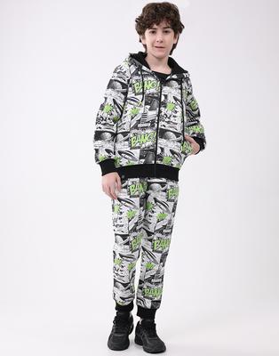 Ensemble de survêtement à capuche pour garçon, manches longues