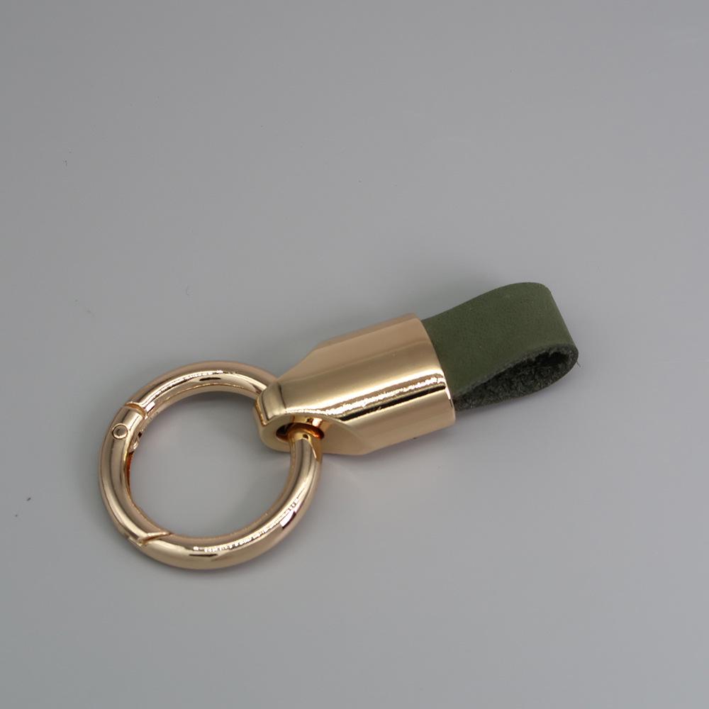 

Роскошный матовый кожаный автомобильный брелок с лазерной гравировкой логотипа