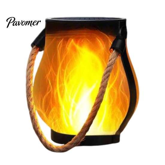 Solar Powered Garden Lights Flickering Flame Lamp, Yard Light, Outdoor Waterproof Romantic Backyard Lighting Hanging Lantern with Auto On/Off Function