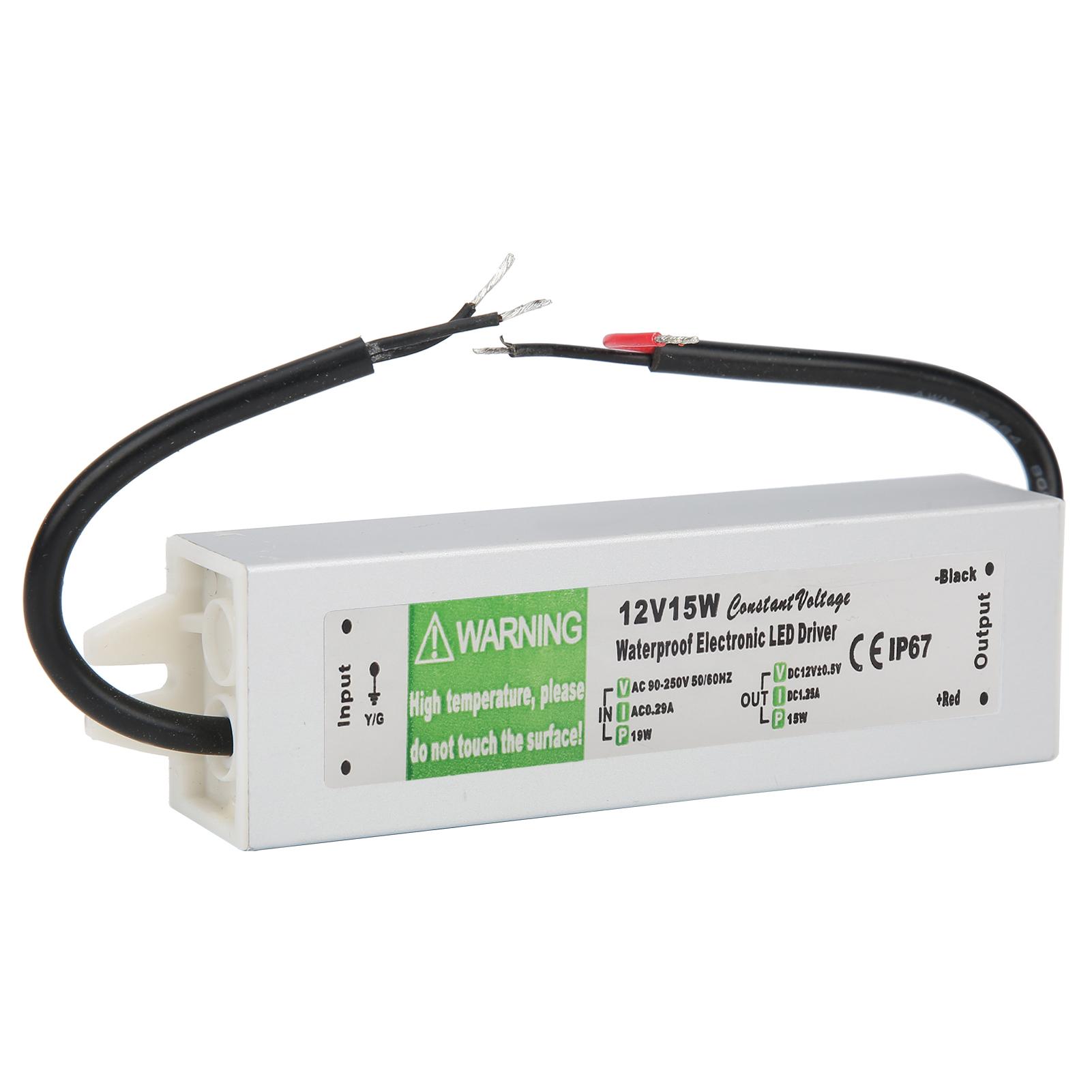 

Waterproof Switching Power Supply 15W AC90 250V LED Driver Transformer Power Supply