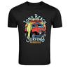 Long Beach California Surfing Paradise Van Surf Graphic T-Shirt