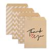 25/50Pcs Kraft Paper Candy Cookie Bag Thank You Wedding Gift Packaging Bag Guest Favors Kids Birthday Party Decoration Supplies