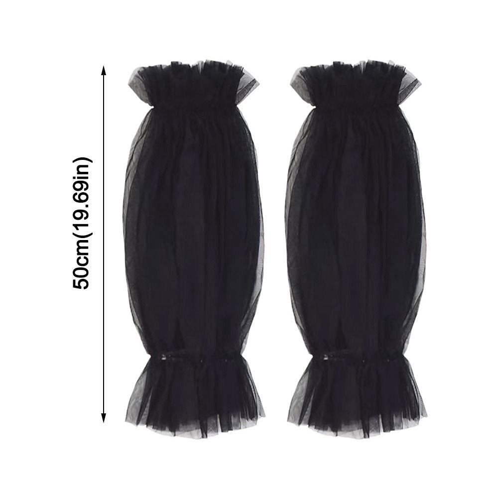 Detachable Bridal Arm Sleeves Breathable Pleated Puff Sleeve Lantern Long Sleeves Wedding Party