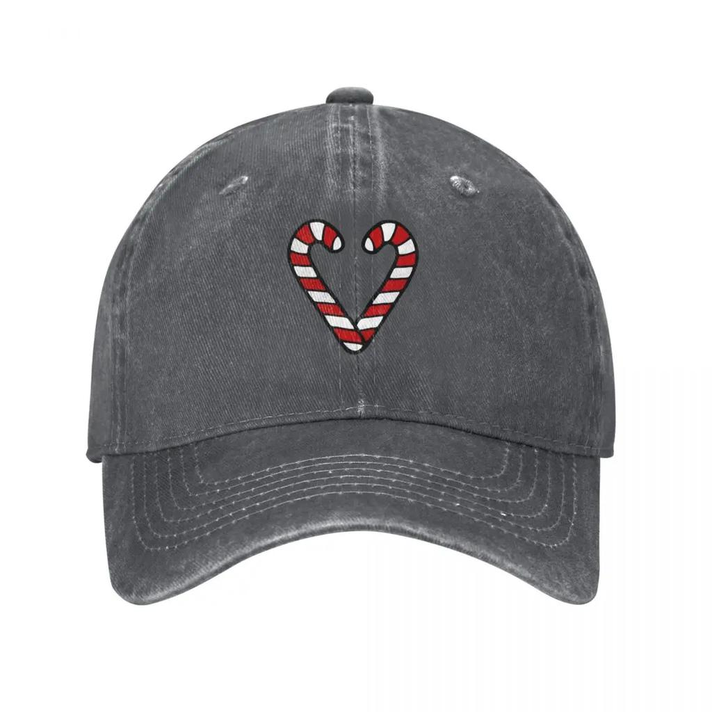 Candy Cane Pattern Baseball Cap Ball Cap F tactical cap party Hat Unisexs Caps Womens