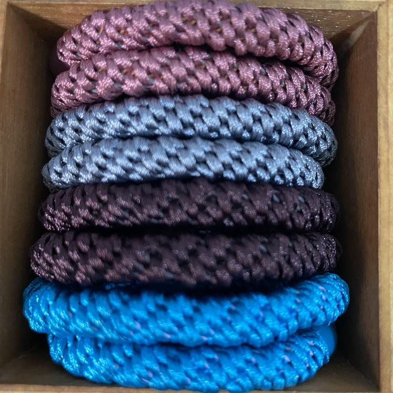 8 szt./partia damskie modne kolorowe gumki do włosów na Bransoletkę dziewczęce elastyczna gumka do włosów knekki sznurek do włosów knekki haar elastiek