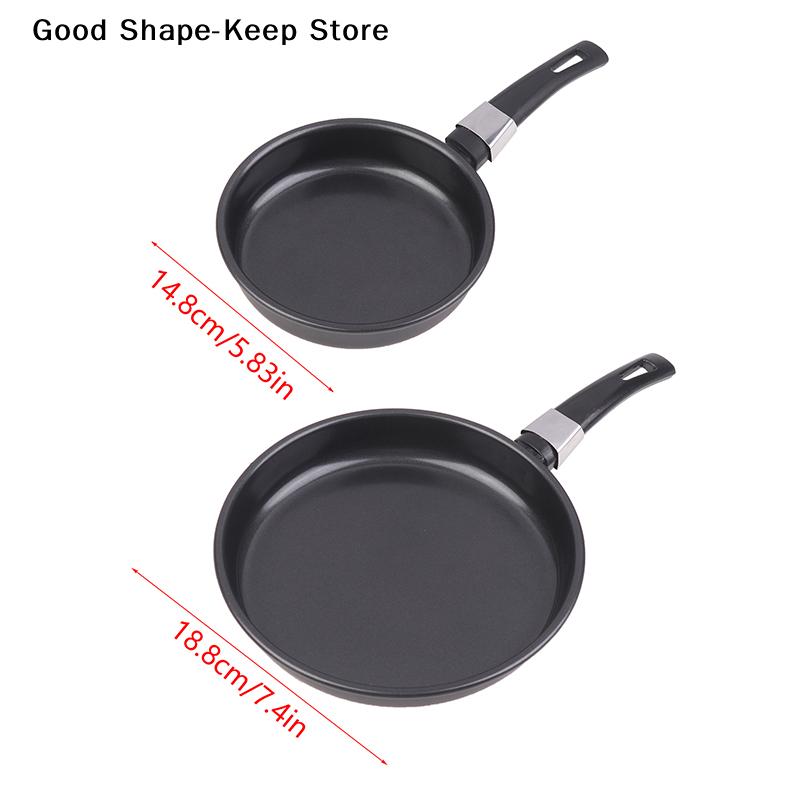 Mini Frying Pan Non-Stick Thickened Home Use Kitchen Cookware Stainless Steel Frypan Pot Fried Eggs Saucepan Gas
