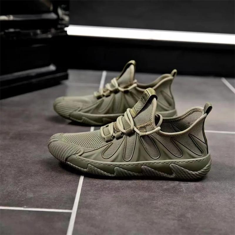 Octopus New Mens Summer Mesh Breathable Running Shoes Korean Style Soft Sole Student Sneakers