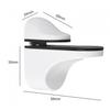 Sleek Wall Mounted Glass Shelf Support Adjustable Bracket In Polished Chrome