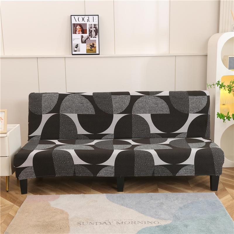 folding sofa bed cover for living room armless sofa covers elastic spandex material soft slipcovers