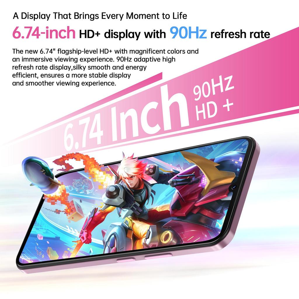 CUBOT A30 Smartphone - 16GB+128GB/1TB Smartphone Android 14, 6.74" HD+/90Hz Display, 1.46" Back Screen, 48MP+16MP, 5100mAh, Dual SIM 4G/OTG