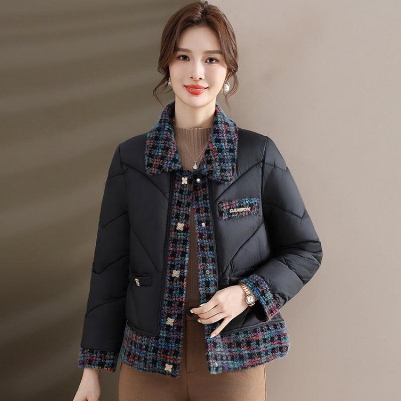 Winter down cotton-padded clothes short cotton-padded jackets medium autumn and winter small cotton-padded jackets women