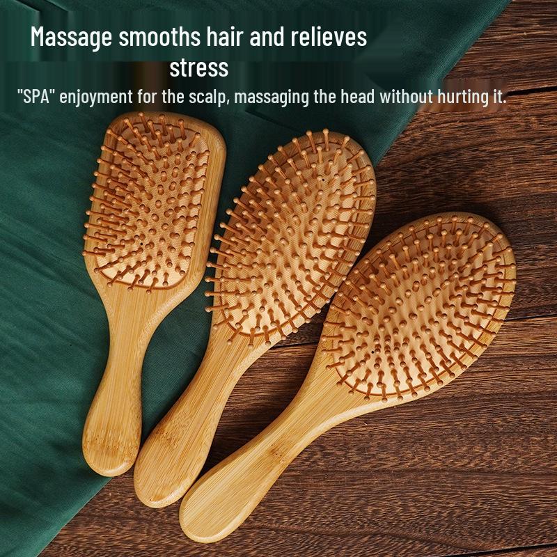 Portable Nanzhu Air Cushion Massage Comb - Detangling, Anti-static, Hair Care Comb for Straight Hair.