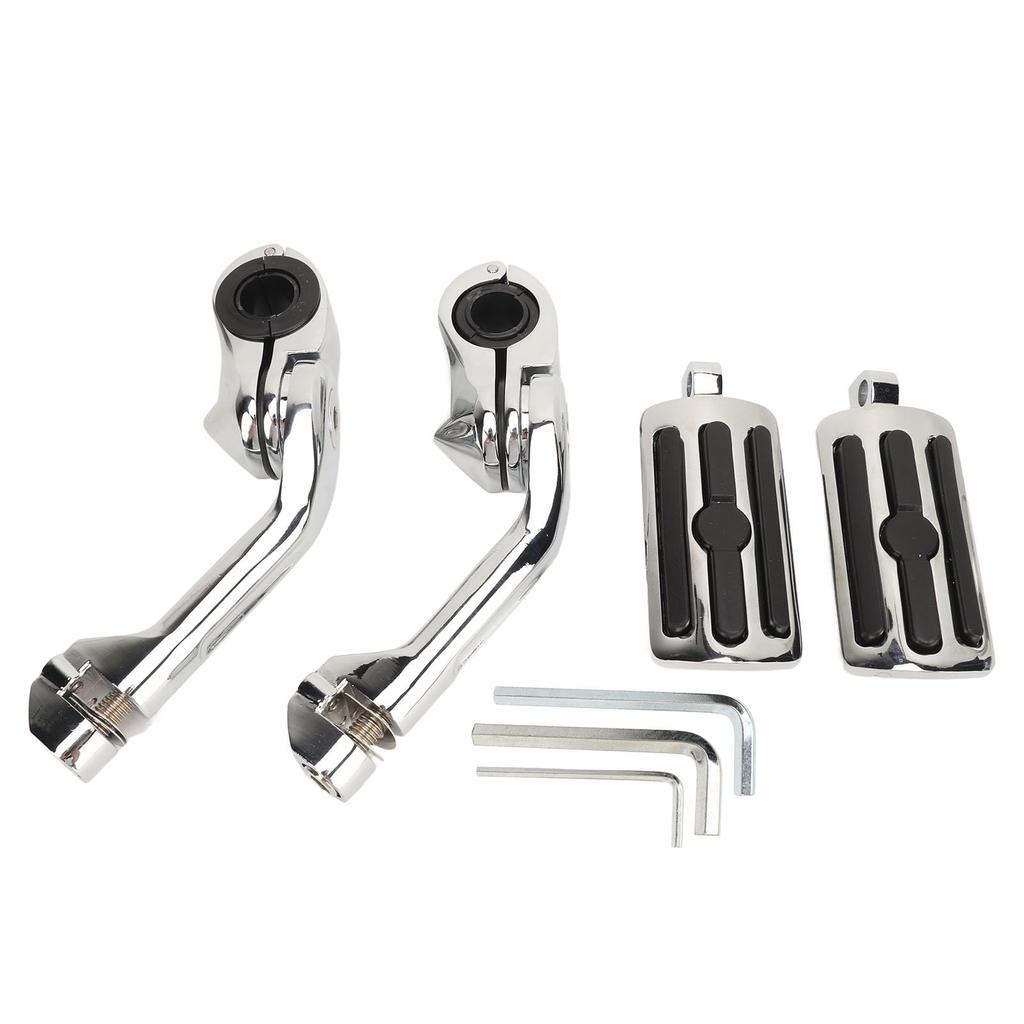 Engine Guard Highway Pegs Comfortable Motorcycle Highway Foot Pegs Reliable Durable for Davidson 2 (Long)