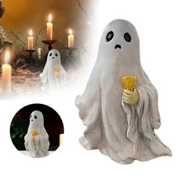 Halloween Ghost Figurine Ghost Resin Statue Horror Halloween Figurine